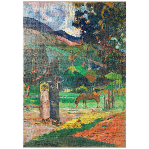 puzzleplate Tahitian Landscape (1892) by Paul Gauguin 1000 Puzzle