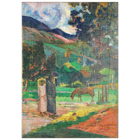 puzzleplate Tahitian Landscape (1892) by Paul Gauguin 100 Puzzle
