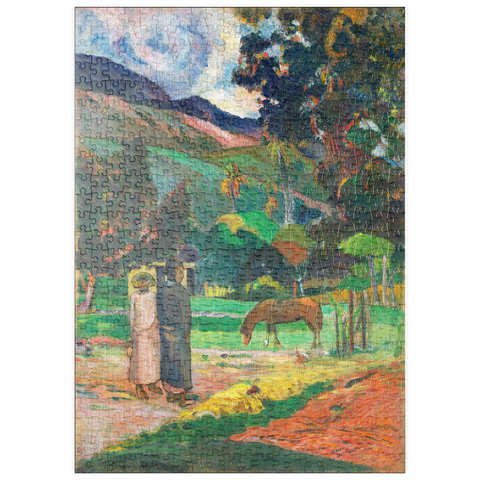 puzzleplate Tahitian Landscape (1892) by Paul Gauguin 500 Puzzle