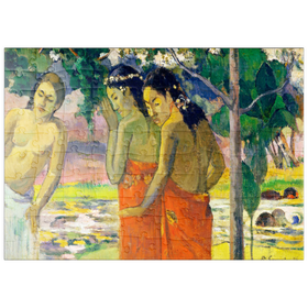Darstellung des Puzzle Motivs Three Tahitian Women (1896) by Paul Gauguin - Puzzleteile: 100