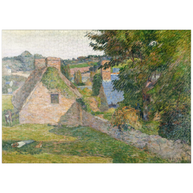 Darstellung des Puzzle-Motivs The Field of Derout-Lollichon (1886) by Paul Gauguin – Puzzleteile: 1000