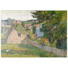 Darstellung des Puzzle Motivs The Field of Derout-Lollichon (1886) by Paul Gauguin - Puzzleteile: 100