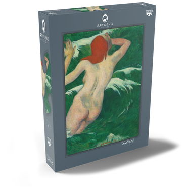 In the Waves (Dans les Vagues) (1889) by Paul Gauguin 1000 Puzzle Schachtel Ansicht2