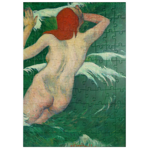 puzzleplate In the Waves (Dans les Vagues) (1889) by Paul Gauguin 100 Puzzle