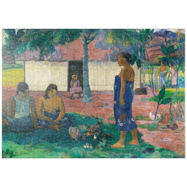 puzzleplate Why Are You Angry? (No te aha oe riri) (1896) by Paul Gauguin 1000 Puzzle