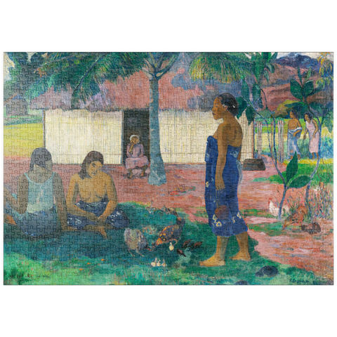 puzzleplate Why Are You Angry? (No te aha oe riri) (1896) by Paul Gauguin 1000 Puzzle
