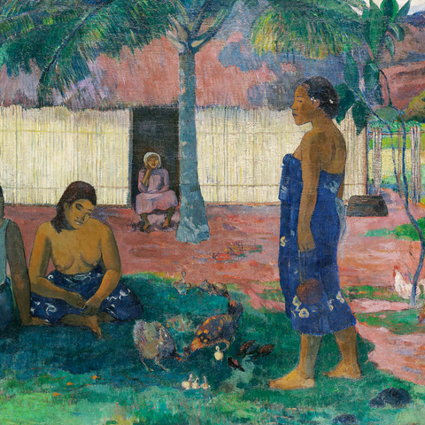 Why Are You Angry? (No te aha oe riri) (1896) by Paul Gauguin 1000 Puzzle 3D Modell