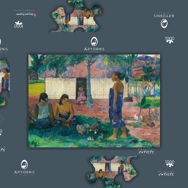 Why Are You Angry? (No te aha oe riri) (1896) by Paul Gauguin 1000 Puzzle Schachtel 3D Modell