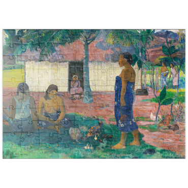 puzzleplate Why Are You Angry? (No te aha oe riri) (1896) by Paul Gauguin 100 Puzzle
