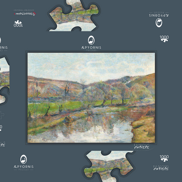 Brittany Landscape (1888) by Paul Gauguin 1000 Puzzle Schachtel 3D Modell