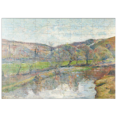puzzleplate Brittany Landscape (1888) by Paul Gauguin 100 Puzzle