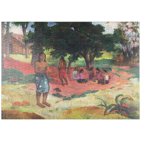 Darstellung des Puzzle-Motivs Whispered Words (Parau Parau) (1892) by Paul Gauguin – Puzzleteile: 1000