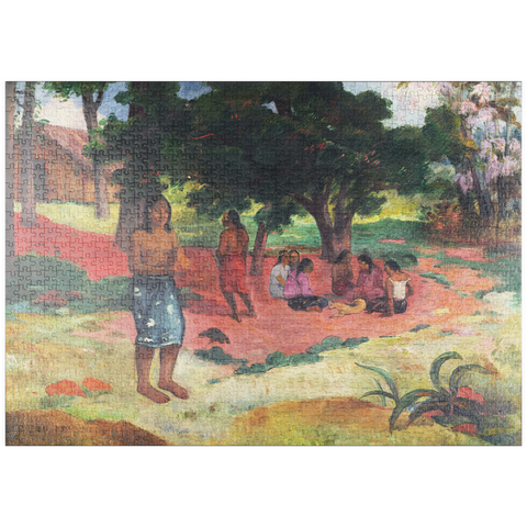 puzzleplate Whispered Words (Parau Parau) (1892) by Paul Gauguin 1000 Puzzle