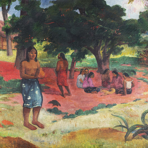 Whispered Words (Parau Parau) (1892) by Paul Gauguin 1000 Puzzle 3D Modell