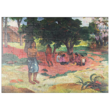 puzzleplate Whispered Words (Parau Parau) (1892) by Paul Gauguin 100 Puzzle