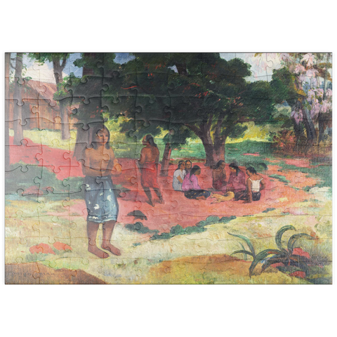 puzzleplate Whispered Words (Parau Parau) (1892) by Paul Gauguin 100 Puzzle