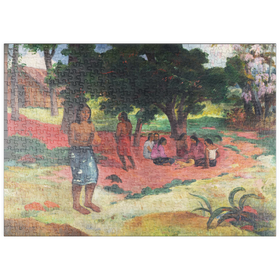 Darstellung des Puzzle-Motivs Whispered Words (Parau Parau) (1892) by Paul Gauguin – Puzzleteile: 500