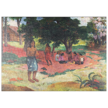 puzzleplate Whispered Words (Parau Parau) (1892) by Paul Gauguin 500 Puzzle