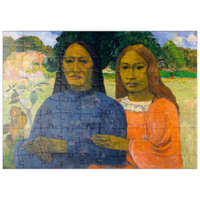 Darstellung des Puzzle Motivs Two Women (ca. 1901-1902) by Paul Gauguin - Puzzleteile: 100
