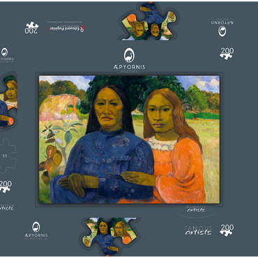 Two Women (ca. 1901–1902) by Paul Gauguin 200 Puzzle Schachtel 3D Modell