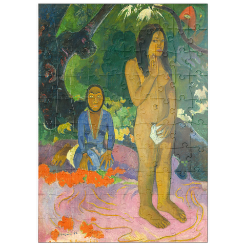 puzzleplate Words of the Devil (Parau na te Varua ino) (1892) by Paul Gauguin 100 Puzzle