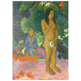Darstellung des Puzzle-Motivs Words of the Devil (Parau na te Varua ino) (1892) by Paul Gauguin – Puzzleteile: 500
