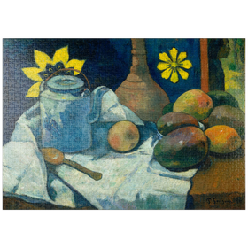 Darstellung des Puzzle-Motivs Still Life with Teapot and Fruit (1896) by Paul Gauguin – Puzzleteile: 1000