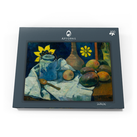 Still Life with Teapot and Fruit (1896) by Paul Gauguin 100 Puzzle Schachtel Ansicht3