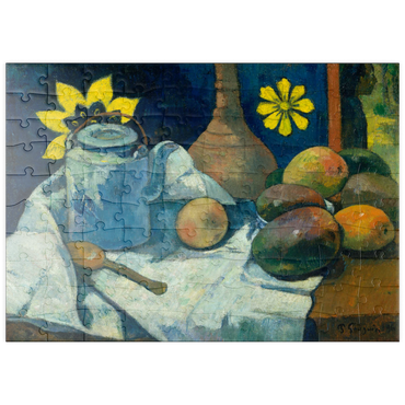 puzzleplate Still Life with Teapot and Fruit (1896) by Paul Gauguin 100 Puzzle