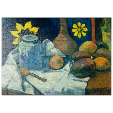 puzzleplate Still Life with Teapot and Fruit (1896) by Paul Gauguin 200 Puzzle