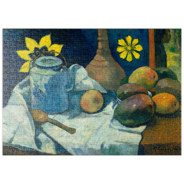 puzzleplate Still Life with Teapot and Fruit (1896) by Paul Gauguin 500 Puzzle