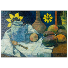 Darstellung des Puzzle Motivs Still Life with Teapot and Fruit (1896) by Paul Gauguin - Puzzleteile: 500