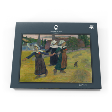 Breton Girls Dancing, Pont-Aven (1888) by Paul Gauguin 100 Puzzle Schachtel Ansicht3