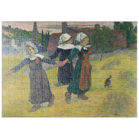 Darstellung des Puzzle-Motivs Breton Girls Dancing, Pont-Aven (1888) by Paul Gauguin – Puzzleteile: 200