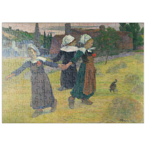 puzzleplate Breton Girls Dancing, Pont-Aven (1888) by Paul Gauguin 200 Puzzle