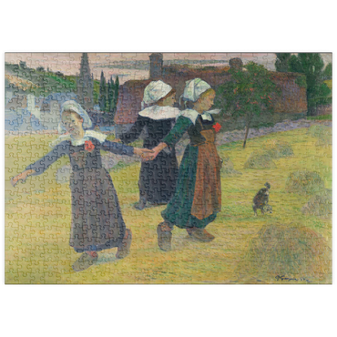 puzzleplate Breton Girls Dancing, Pont-Aven (1888) by Paul Gauguin 500 Puzzle