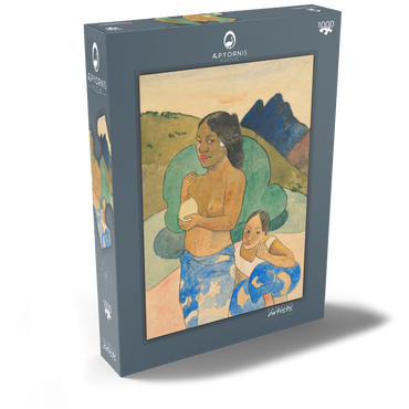 Two Tahitian Women in a Landscape (ca. 1892) by Paul Gauguin 1000 Puzzle Schachtel Ansicht2