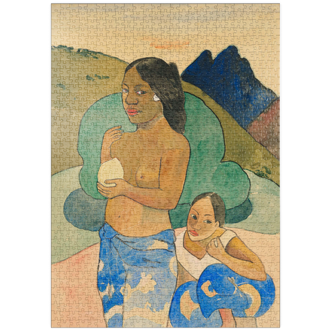 puzzleplate Two Tahitian Women in a Landscape (ca. 1892) by Paul Gauguin 1000 Puzzle