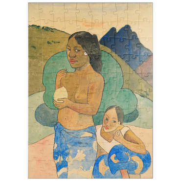 puzzleplate Two Tahitian Women in a Landscape (ca. 1892) by Paul Gauguin 100 Puzzle