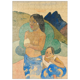 Darstellung des Puzzle-Motivs Two Tahitian Women in a Landscape (ca. 1892) by Paul Gauguin – Puzzleteile: 200