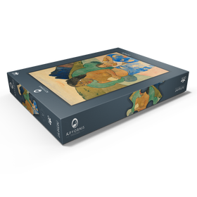 Darstellung des Puzzle Motivs Two Tahitian Women in a Landscape (ca. 1892) by Paul Gauguin - Puzzleteile: 500