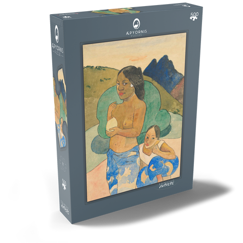 Two Tahitian Women in a Landscape (ca. 1892) by Paul Gauguin 500 Puzzle Schachtel Ansicht2