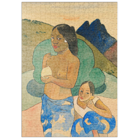 puzzleplate Two Tahitian Women in a Landscape (ca. 1892) by Paul Gauguin 500 Puzzle