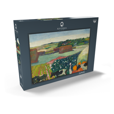 Haystacks in Brittany (1890) by Paul Gauguin 1000 Puzzle Schachtel Ansicht2