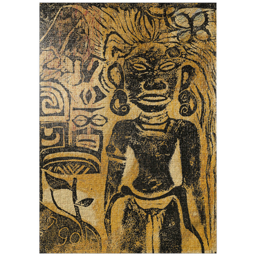 puzzleplate Tahitian Idol—the Goddess Hina (ca. 1894–1895) by Paul Gauguin 1000 Puzzle