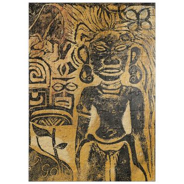 puzzleplate Tahitian Idol—the Goddess Hina (ca. 1894–1895) by Paul Gauguin 100 Puzzle