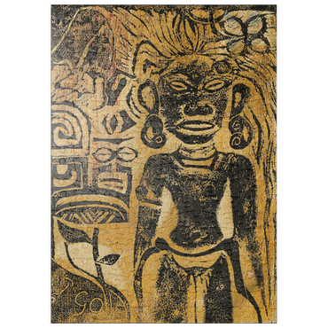 puzzleplate Tahitian Idol—the Goddess Hina (ca. 1894–1895) by Paul Gauguin 200 Puzzle