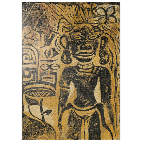puzzleplate Tahitian Idol—the Goddess Hina (ca. 1894–1895) by Paul Gauguin 200 Puzzle