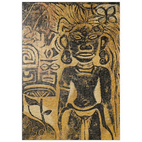 puzzleplate Tahitian Idol—the Goddess Hina (ca. 1894–1895) by Paul Gauguin 500 Puzzle