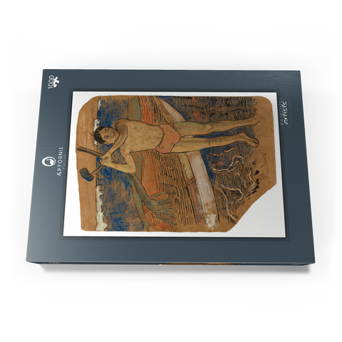 Man with an Ax (ca. 1891–1893) by Paul Gauguin 1000 Puzzle Schachtel Ansicht3
